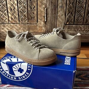 Birkenstock Taupe Suede Sneakers